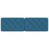 vidaXL Kopfteil-Kissen Blau 160 cm Samt