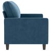 vidaXL 2-Sitzer-Sofa Blau 140 cm Samt