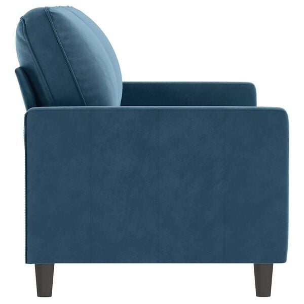 vidaXL 2-Sitzer-Sofa Blau 140 cm Samt
