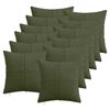 vidaXL Kissenbezug 12 pcs ALMELO Gr&uuml;n 45 x 45 cm Cord
