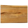 vidaXL Tischplatte mit Baumkante 50x40x2,5 cm Massivholz Mango