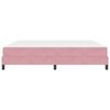 vidaXL Boxspringbett mit Matratze Rosa 200 x 200 cm Stoff