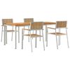 vidaXL Outdoortisch-Set 5 stk. 180 x 90 x 75 cm