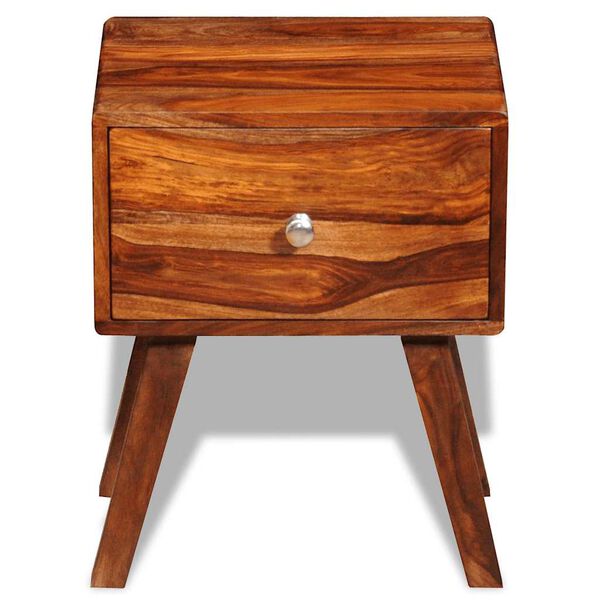 vidaXL Nachttisch mit 1 Schublade 55 cm Massivholz Akazie
