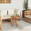 vidaXL Beistelltisch Braun 55 x 55 x 51 cm Massivholz Teak