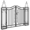 vidaXL Gartentor Schwarz 121x8x100 cm Schmiedeeisen