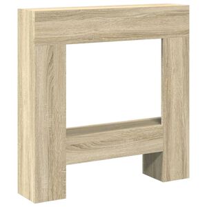 vidaXL Kaminumrandung Sonoma-Eiche 81x18x82 cm Holzwerkstoff