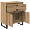 vidaXL Sideboard Artisan-Eiche 60 x 35 x 70 cm Verbundholz und Eisen