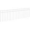 vidaXL Gartenzaun-Paneel 12 stk. 100 x 30 cm Verzinkter Stahl Silber