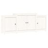 vidaXL Sideboard Wei&szlig; 164x37x68 cm Massivholz Kiefer