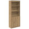 vidaXL Highboard Artisan-Eiche 70x35x180 cm Holzwerkstoff