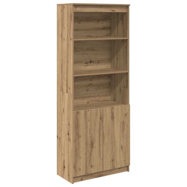 vidaXL Highboard Artisan-Eiche 70x35x180 cm Holzwerkstoff