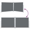 vidaXL Ausziehbare Seitenmarkise Anthrazit 140 x 1000 cm