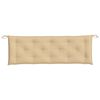vidaXL Gartenbank-Auflage Melange Beige 150x50x7 cm Stoff