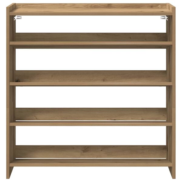 vidaXL Schuhregal Artisan-Eiche 80x25x81 cm Holzwerkstoff