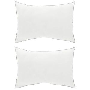 vidaXL Kopfkissen 2 stk. 30 x 50 cm Australische Wolle Wei&szlig;