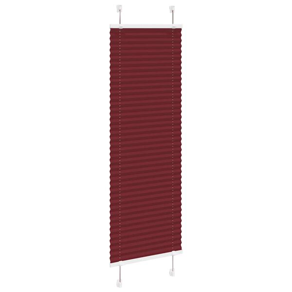 vidaXL Plissee Bordeauxrot 50x150 cm Stoffbreite 49,4 cm Polyester