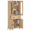 vidaXL Highboard Sonoma-Eiche 69,5x34x180 cm Holzwerkstoff