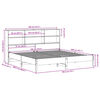 vidaXL Massivholzbett mit Regal ohne Matratze Weiß 180x200 cm Kiefer