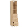 vidaXL Highboard Sonoma-Eiche 34,5x34x180 cm Holzwerkstoff