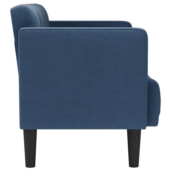 vidaXL Zweisitzer-Sofa Blau 111 cm Stoff