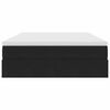 vidaXL Aufbewahrungsbett mit Matratze Schwarz 140 x 190 cm Samt