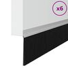 vidaXL Selbstklebende T&uuml;rb&uuml;rstendichtungen 6 pcs Silber 100 cm