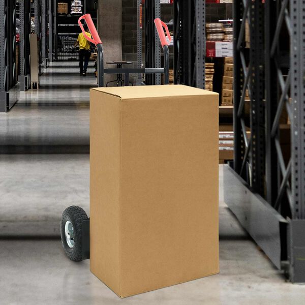 vidaXL Handwagen Schwarz und Rot 57 x 46 x 113 cm Stahl