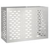 vidaXL Klimaanlagenabdeckung Silber 110 x 50 x 80 cm Edelstahl