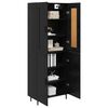 vidaXL Highboard 2 pcs Schwarz Eichen-Optik Holzwerkstoff