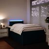 vidaXL Boxspringbett mit Matratze Blau 120x190 cm Samt