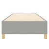 vidaXL Boxspringbettgestell Hellgrau 100x200 cm Stoff