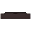 vidaXL Massivholzbett mit 4 Schubladen Dunkelbraun 200x200 cm Kiefer