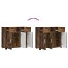 vidaXL Holzschrank Ger&auml;ucherte Eiche 88,5 x 30,5 x 73 cm Holzwerkstoff