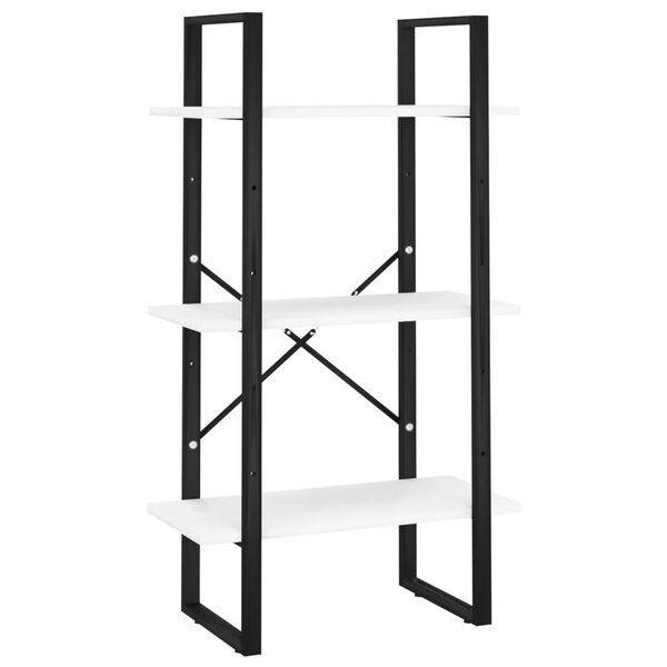 vidaXL Lagerregal Weiß 60x30x105 cm Holzwerkstoff