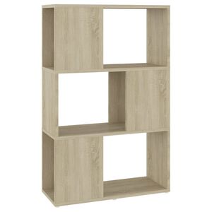 vidaXL B&uuml;cherregal Raumteiler Sonoma-Eiche 60x24x94 cm Holzwerkstoff