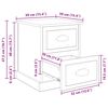 vidaXL Nachttisch Altholz 39 x 39 x 47,5 cm Holzwerkstoff