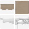 vidaXL Einziehbare Markise Beige 500 x 300 cm Polyester und Metall