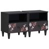 vidaXL Nachttisch 2 stk. Braun 40 x 33 x 46 cm Massivholz Mango