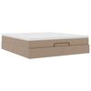 vidaXL Ottoman-Bett mit Matratze Cappuccino-Braun 160x200cm Kunstleder