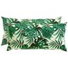 vidaXL Kissenbezug 2 pcs HEERLEN Blattmuster 40 x 80 cm Polyester