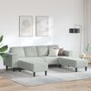 vidaXL Wohnzimmer Couch 3 pcs Hellgrau
