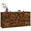 vidaXL Sideboards 2 Stk. R&auml;uchereiche Holzwerkstoff