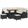 vidaXL Gartensofa-set 8 stk. Schwarz Poly-Rattan