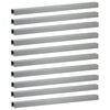 vidaXL Garten-Abdeckprofil 10 stk. 100 x 6 x 5 cm Verzinkter Stahl