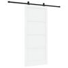 vidaXL Schiebet&uuml;r ORKDAL 93 x 211 cm Holzwerkstoff Wei&szlig; und Schwarz