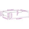 vidaXL Bettschubladen 2 Stk. Weiß 75x55x17 cm Massivholz Kiefer
