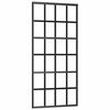vidaXL Schiebet&uuml;r ESG-Glas und Aluminium 90x205 cm Schwarz