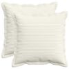 vidaXL Kissenbezug 2 stk. HOUTEN Creme 30 x 30 cm Cord