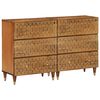 vidaXL Beistellschr&auml;nke 2 Stk. 60x33x75 cm Massivholz Mango
